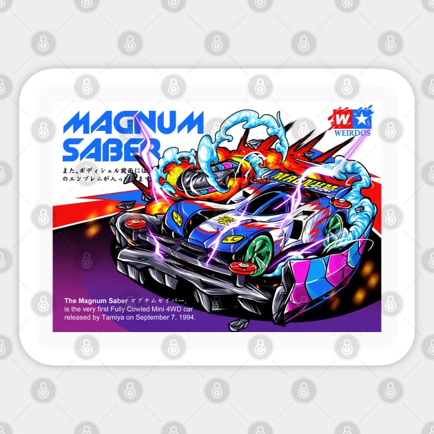 Magnum Saber Mini 4WD Cover Sticker by mazyoy